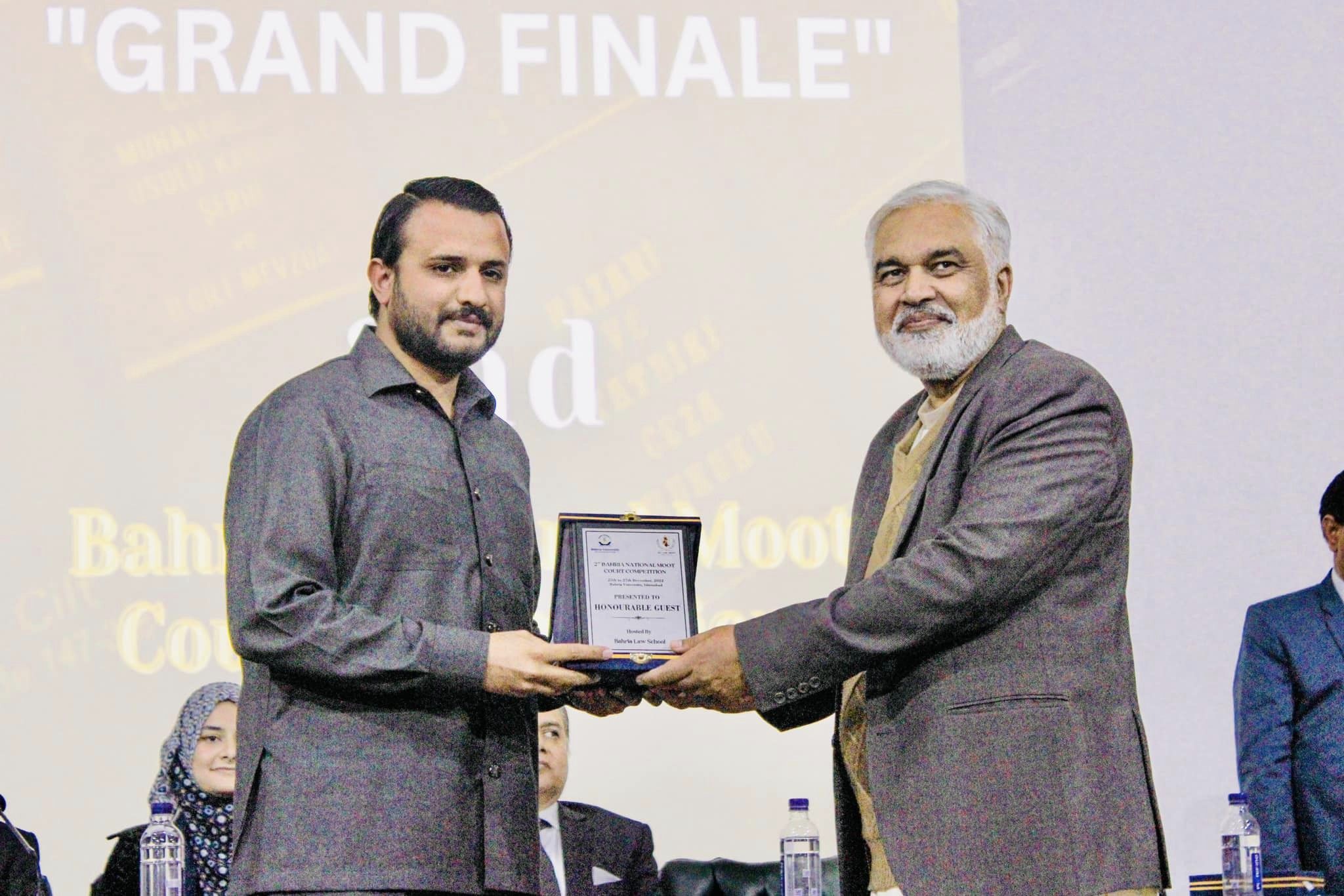 Bahria-National-Moot-Court-Competition-Umair-Sultan-Joiya. Sponsored by Smart Line Marketing