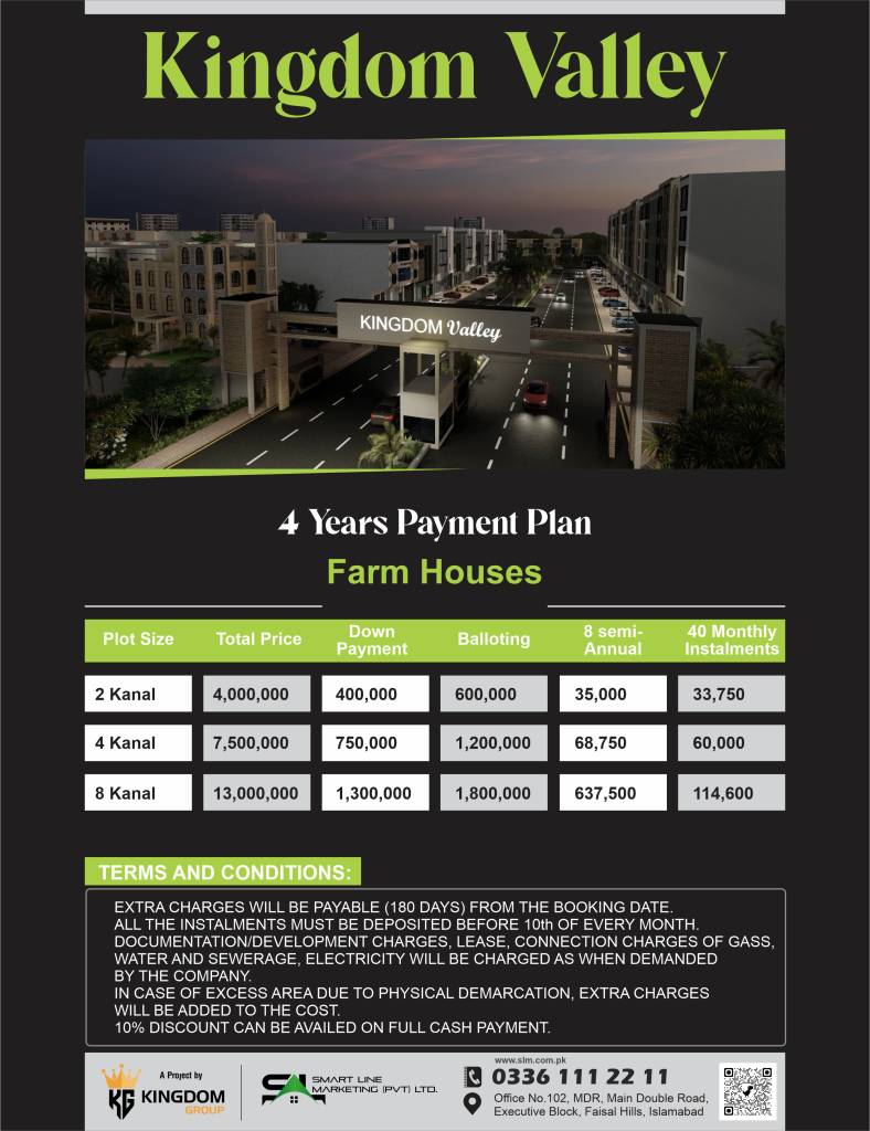 picture of kingdom valley payment plan-smart line marketing