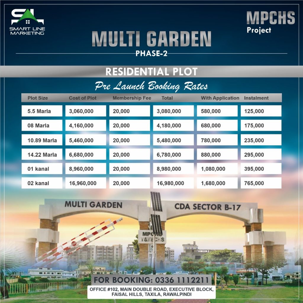 Multi Garden B 17 Islamabad Smart Line Marketing