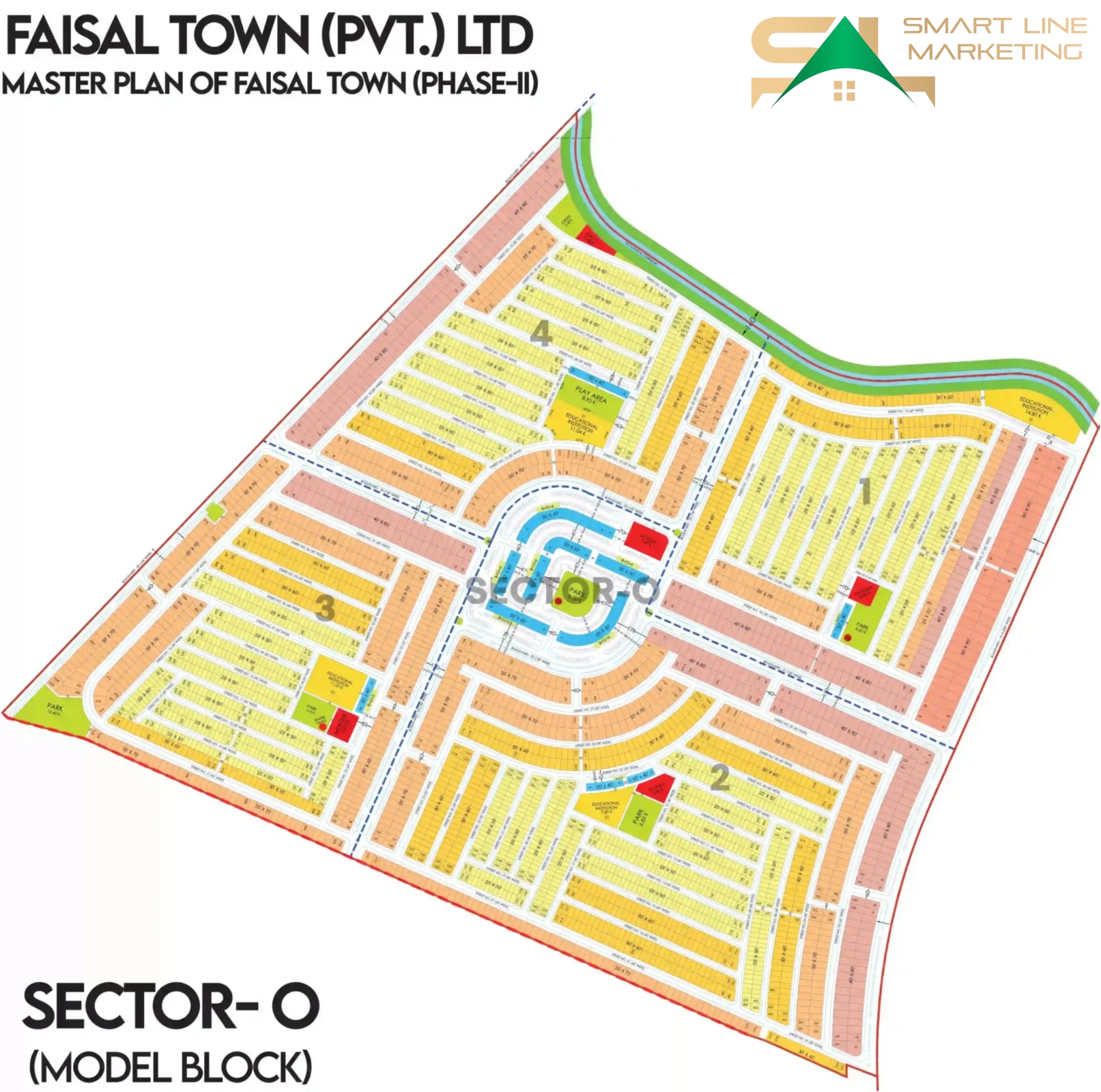 Faisal Town Phase 2 Model Block Master Map